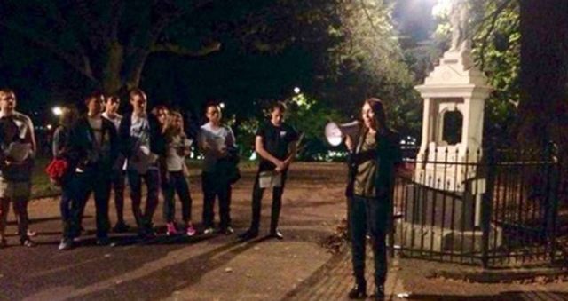 Campus community rally for park safety