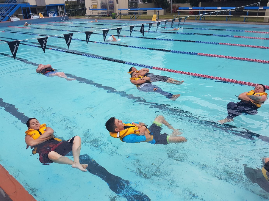 One-day water safety course with SUP Lifestyles and Watercare. Photo: Drowning Prevention Auckland.   