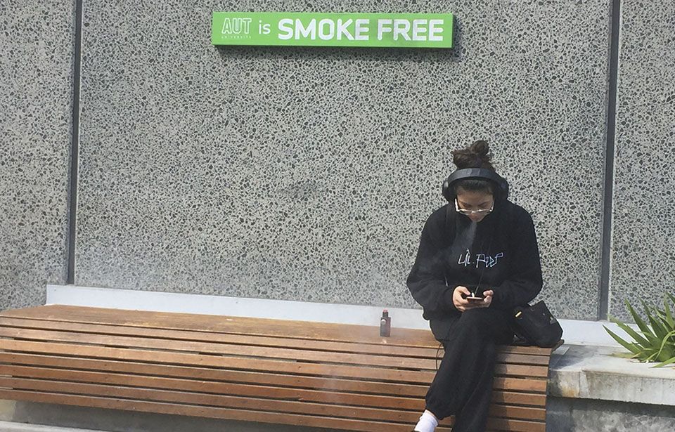 AUT's smokers find refuge in the grey areas