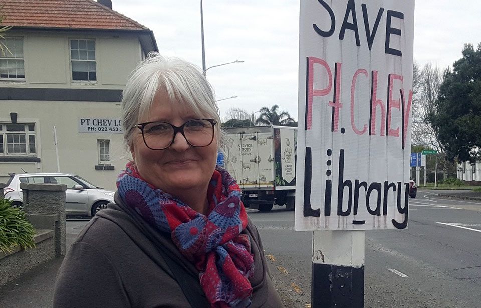 'Save Pt Chev Library' - signs spark fears for much-loved library