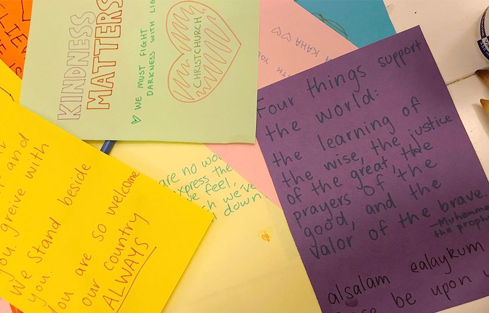 Hundreds of letters of love to Christchurch