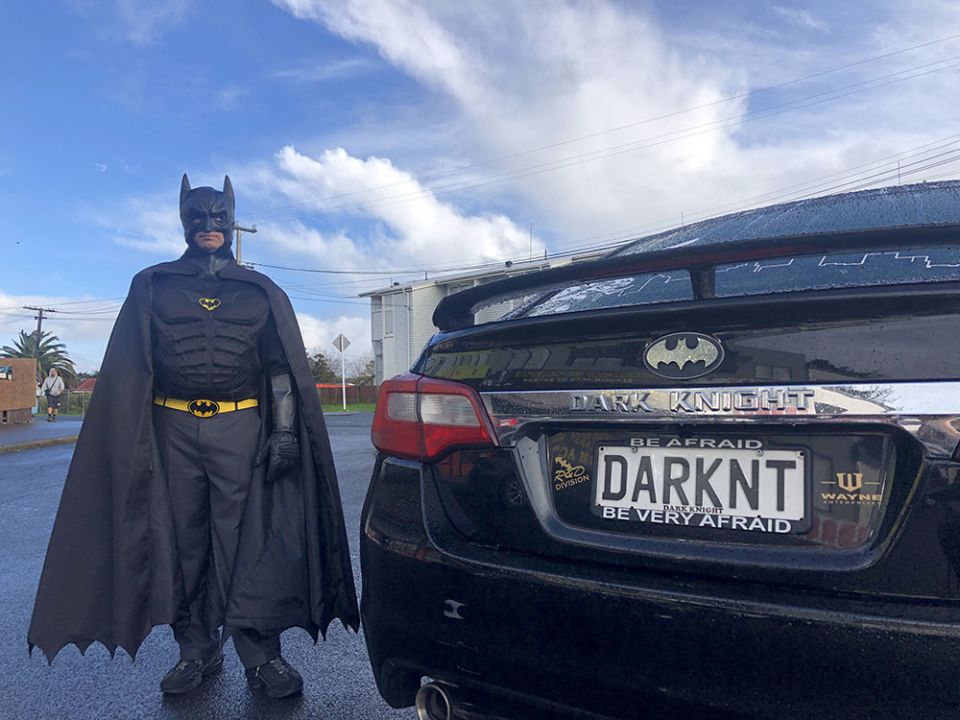 Real-life Batman dedicates time to spread joy in NZ