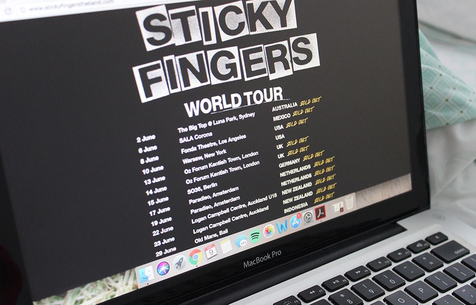 sticky fingers world tour