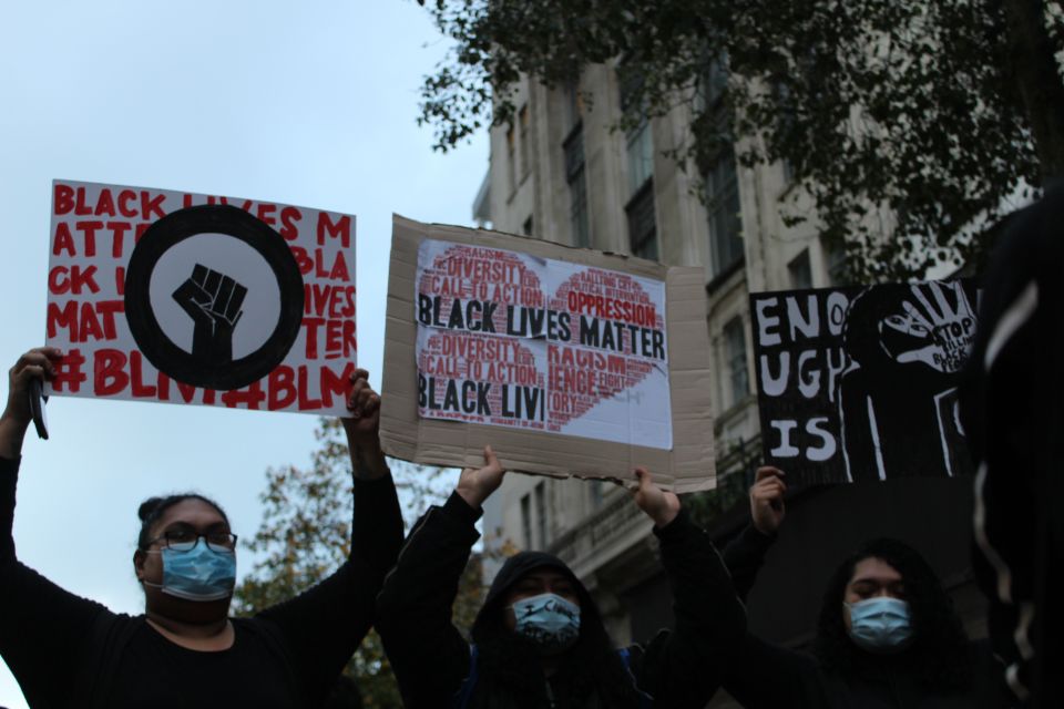 Black Lives Matter march rallied through social media.