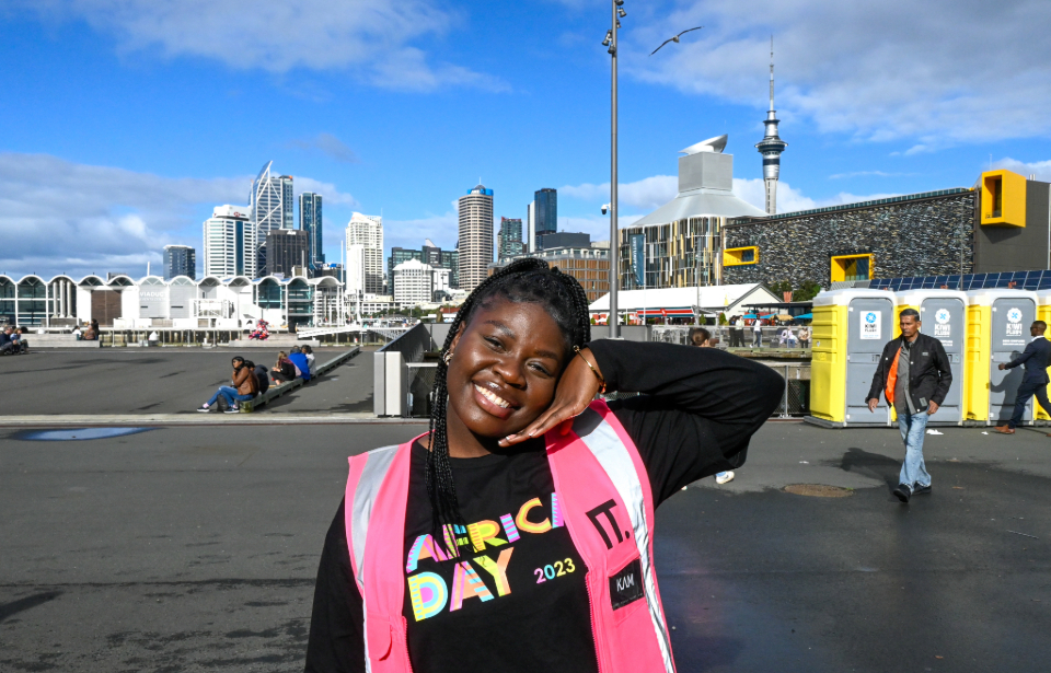 “Africa Day is going to be just a little snapshot of how we enjoy in Africa, so having a day that we can feel at home. It's so amazing for us. It's so important to be able to connect to our roots as much as we love Aotearoa.” said Abby Fumbilwa. Photo: Vivek Panchal 