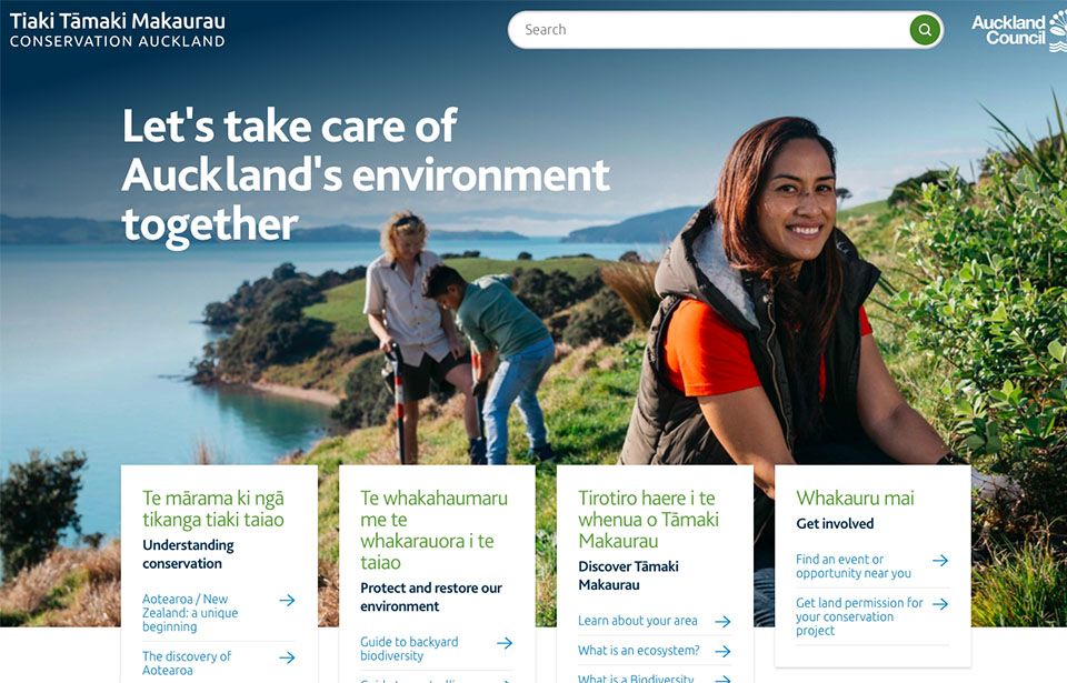 Get your hands dirty on Auckland’s new conservation website
